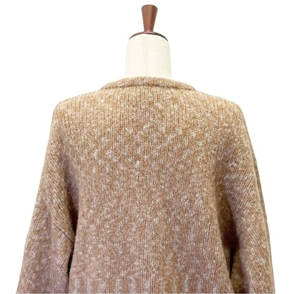Atelier Delphine Baby Alpaca Melange Balloon Sleeve Sweater in Bambi Size XS/S - Picture 8 of 15